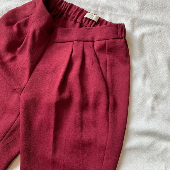 Babaton Cohen Pant, Size 00, Merlot - Picture 9 of 11